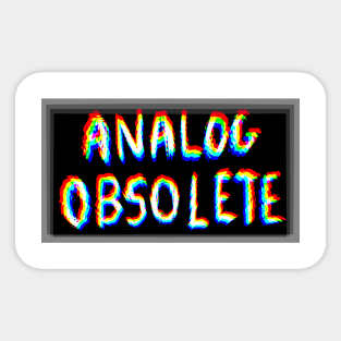 Analog obsolete Sticker